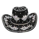 Boland Party Partners Cowboyhatt Crystal Svart One size 04544