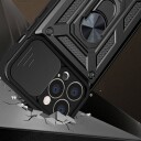 Hurtel Hybrid Armor Camshield Iphone 13 Pro Max-Deksel Pansret Deksel Med Kameradeksel Rosa