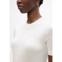 Lacoste Dame Strikkevarer Hvit S,