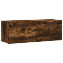  Veggskap 2 stk røkt eik 100x36,5x35 cm konstruert tre 8720845950026