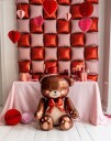 Honeycomb Hengende Hjerter 20 30 cm