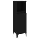  Baderomsskap svart 30x30x100 cm konstruert tre
