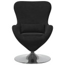  Eggstol Svart 63 x 73 x 90 cm Fløyel