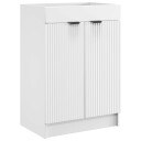  Baderomsskap under vask Hvit 56 x 37,5 x 81 cm Konstruert tre