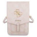 Guess 4G Big Metal-Logo-Telefonveske Til Smarttelefonrom (Rosa)