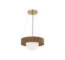 Arena 18" Ring/Globe Chandelier Antique Brass