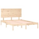vidaXL Sengeramme heltre furu 140x190 cm