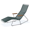 Houe Click dekkstol i bambus Pine green/Grey