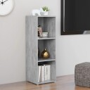 vidaXL TV-benk betonggrå 107x35x37 cm sponplate