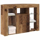  Hjørne LED TV skap Gamle tre 107 x 40 x 68 cm Konstruert tre