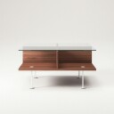 Decotique Vogue Salongbord 70x70 cm Valnøtt / Hvit
