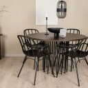 Furniture/Fashion Spisegruppe furniture/fashion Stone round Ø 120 cm med 4 Dyrön Stoler GR23023