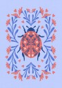 Folk Art Ladybug Plakat Plakat / 100x150cm