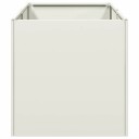 vidaXL Plantekasse hvit 40x80x40 cm kaldvalset stål