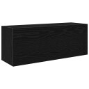  Veggskap til baderom svart 80x25x30 cm konstruert tre