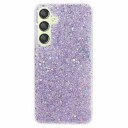 Samsung Galaxy S24+ Glitter Flakes TPU-deksel Lilla