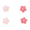 Spiselig Kakepynt Små Rosa Blomster Pk/64 