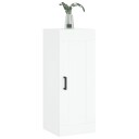  Veggmontert skap hvit 34,5x34x90 cm konstruert tre 8720845950859