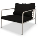 Houe Avon Lenestol Dark Grey/White