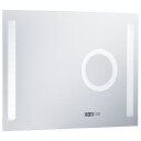 vidaXL LED-veggspeil til bad med berøringssensor 80x60 cm