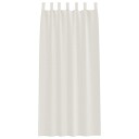  Gardiner med gardiner 2 pcs Krem Polyester