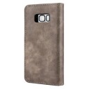 Samsung Galaxy S8 DG.Ming 2-in-1 Lommebok-deksel I Lær Grå