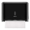 Veggmontert svart papirhåndkledispenser – ABS 27 cm