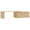 vidaXL Salongbord sonoma eik 150x50x35 cm sponplate