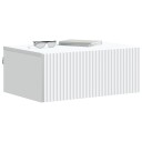  Vegghengt Nattbord Hvit 49 x 34,5 x 20 cm Konstruert tre