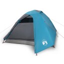 vidaXL telt for camping 3 personer blå vanntett