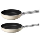 Smeg Stekepannesett 20+28 cm, krem