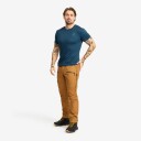 Revolutionrace Herre Overdeler T skjorter Mission Slim Fit T shirt Herre Moonlit Ocean 2XL