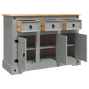 vidaXL Bokhylle Corona grå 112x43x78 cm heltre furu