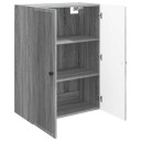 vidaXL Vegghengt skap Grå Sonoma 66 x 34,5 x 90 cm Konstruert tre