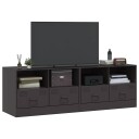  TV-benker 2 stk svart 67x39x44 cm stål