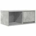 TV benk betonggrå 60x31x25,5 cm konstruert tre