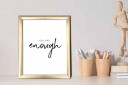 Bilde Sayings med Ramme Flerfarget 22,3x52,8 cm