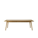 FDB Møbler - C35C Spisebord 220x95 - Natur/Lys grå