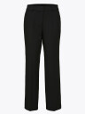 Selected Femme Rita Mid Waist Wide Pant Sort 44/32