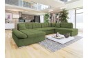 Zumar Sofa med Sjeselong og Divan 4 seter   Grønn