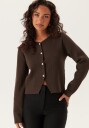 ONLY Onlscarlett Ls Button Cardigan Knt Brown XL