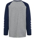 Hummel Genser   hmlJR Logo   Grey Melange/Dress Blues   Hummel   11 12 år (146 152)   Genser Grå Hvit Marineblå