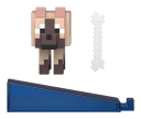 Minecraft Biome Builds 8cm Figure Chestnut Wolf JJR90-JL10