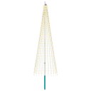 vidaXL Juletrebelysning med spyd og flaggstang 300 cm 744 LED-lys