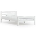 vidaXL Sengeramme hvit heltre furu 90x200 cm