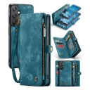 Samsung Galaxy A25 Caseme 008 2-i-1 Multifunksjonell Lommebok-deksel Blå