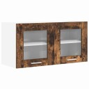  Hengende skap med lagring Riga Røkt eik og hvit 80 x 31 x 40 cm