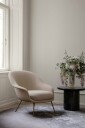 Gubi Moon Loungebord Rundt Ø60 x H55 cm Brown Black Eikefiner