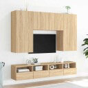 vidaXL Vegghengte TV-benker 2stk sonoma eik 100x30x30cm konstruert tre 8721012254718