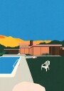 Kaufmann Desert House Poolside Plakat Plakat / 21x30cm